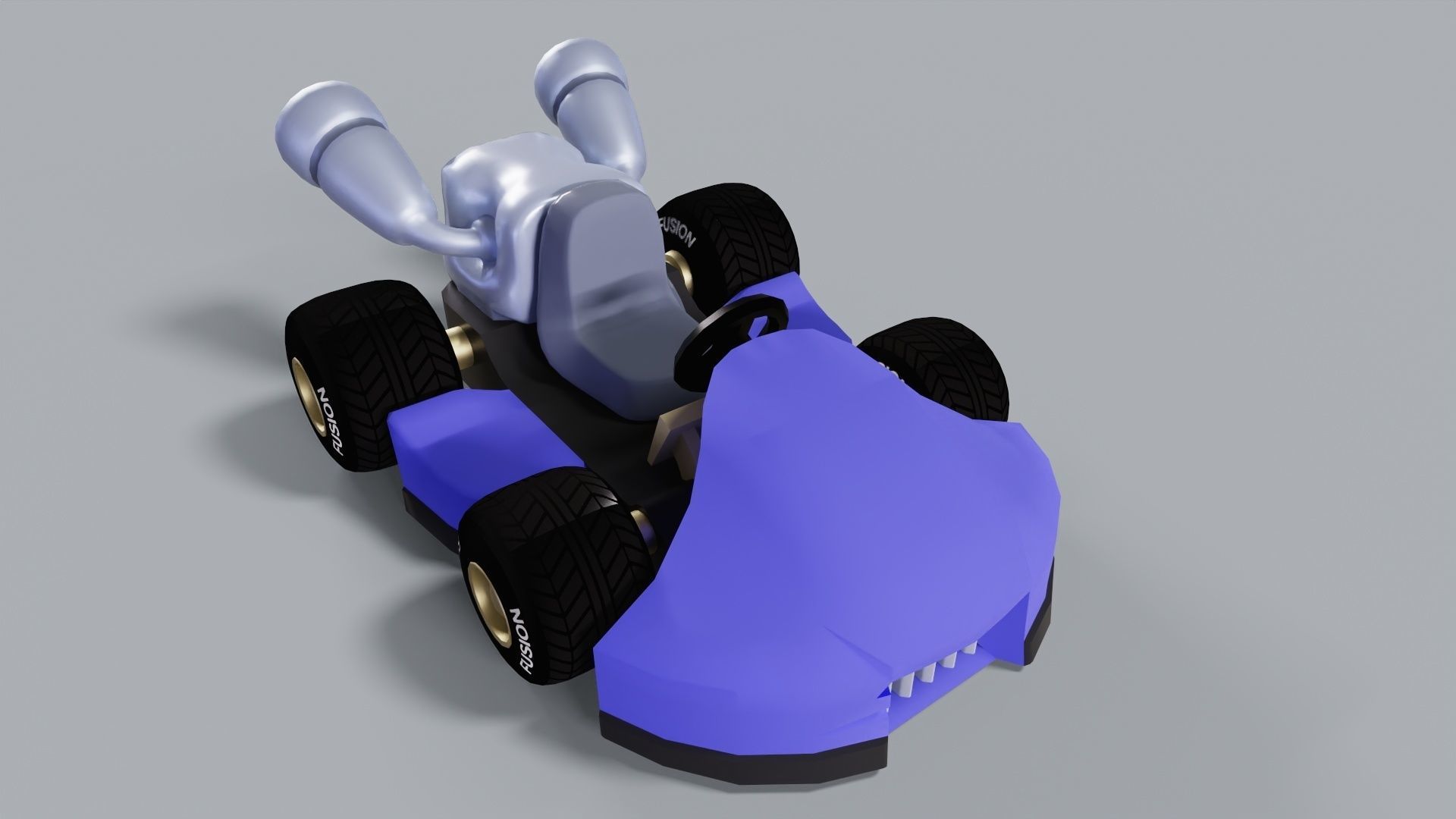 Fusion Kart  Low-poly 3D model_1