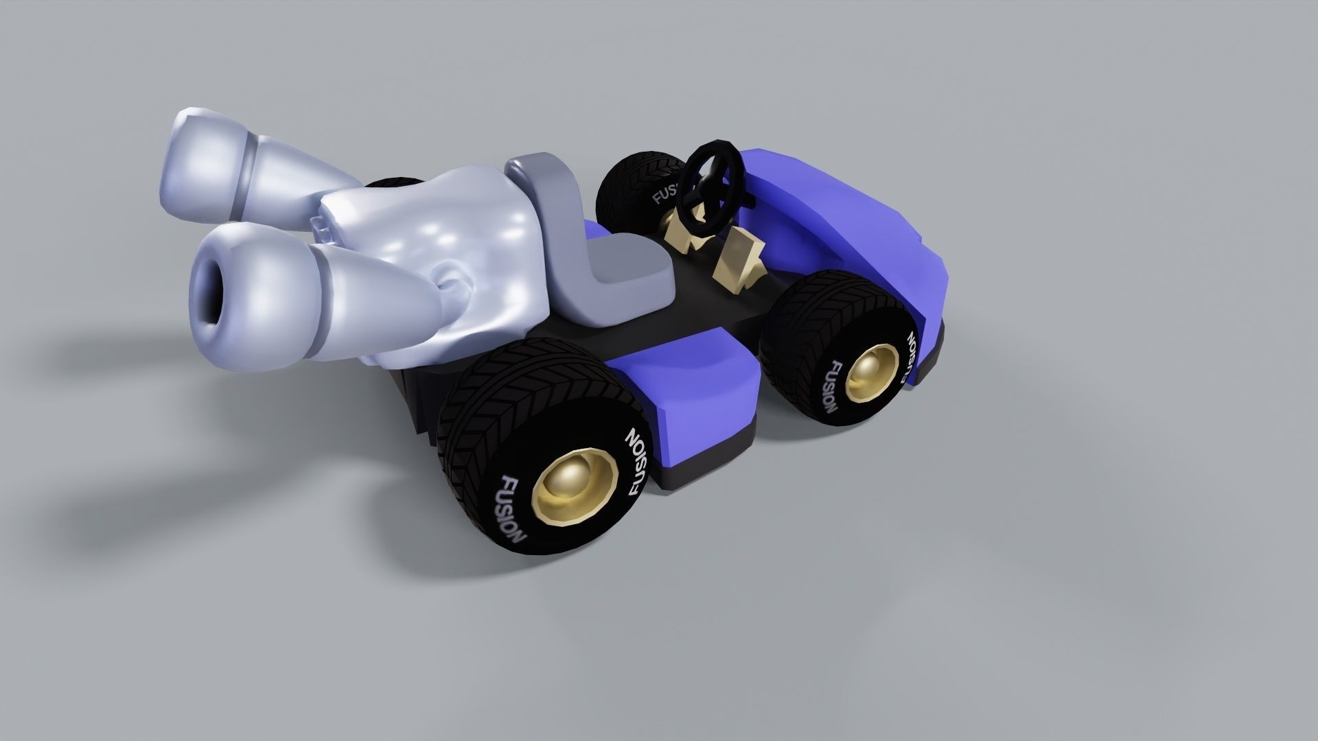 Fusion Kart  Low-poly 3D model_3