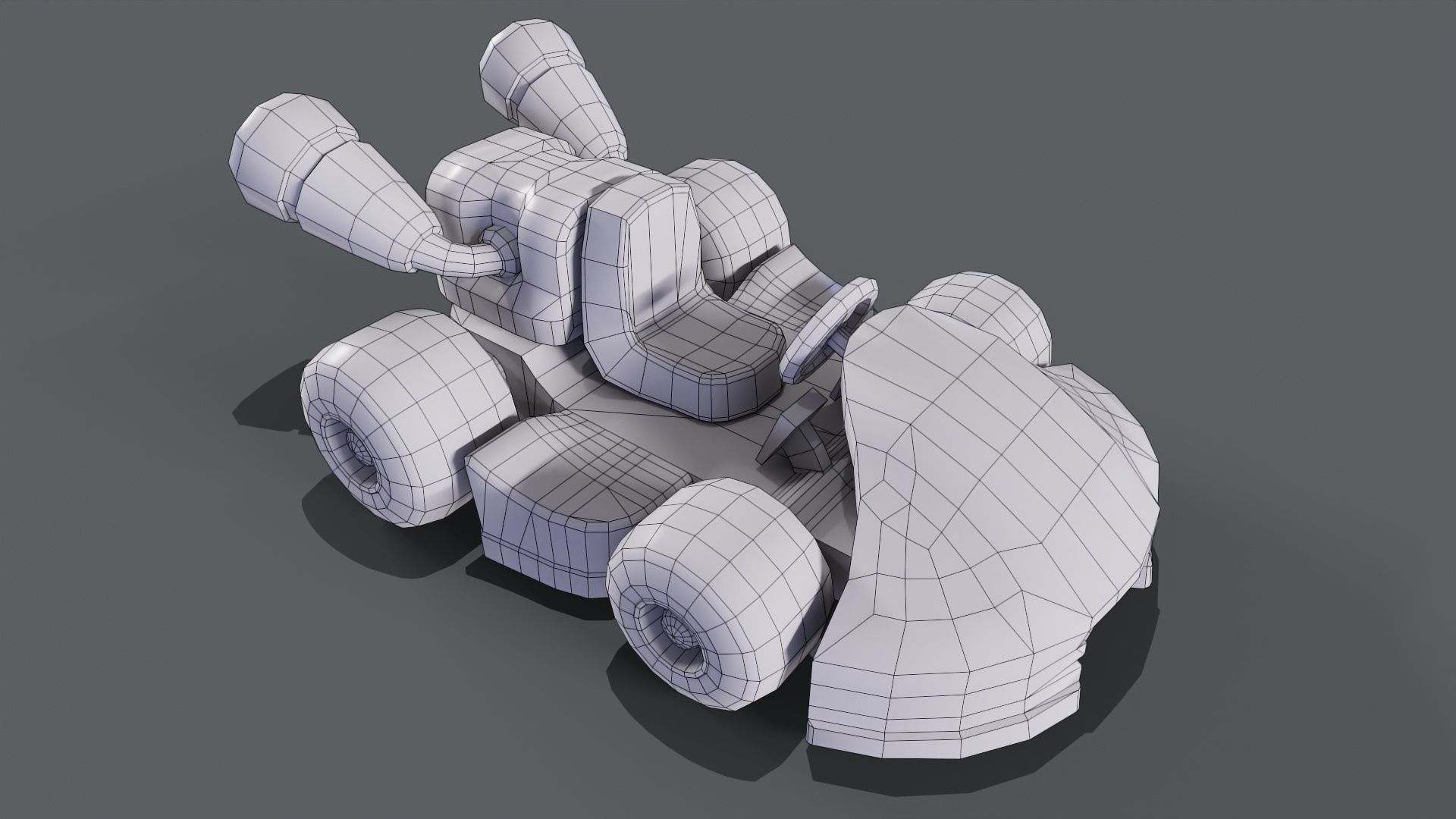 Fusion Kart  Low-poly 3D model_7