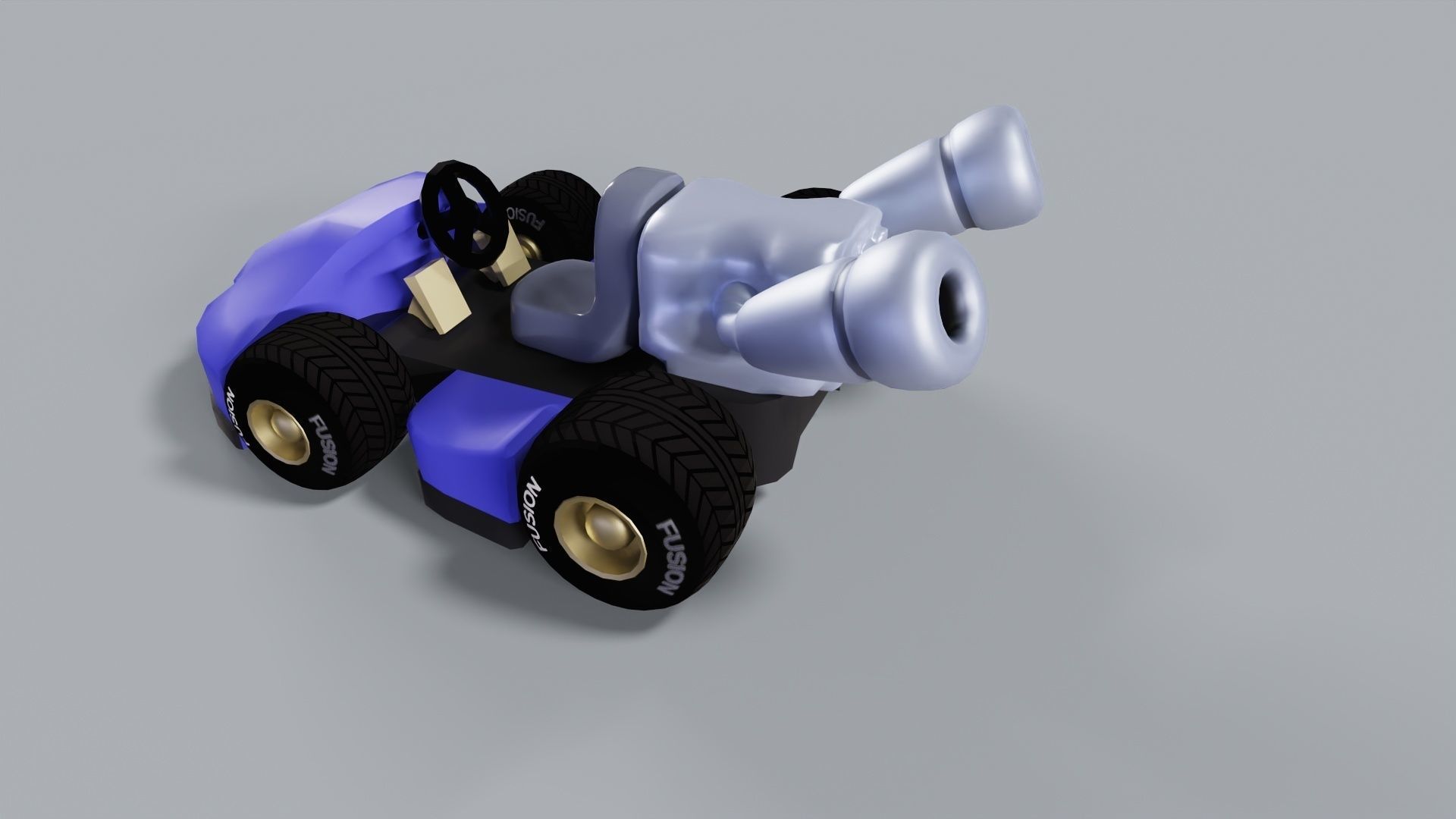 Fusion Kart  Low-poly 3D model_4
