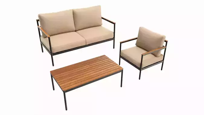 Outdoor set seater sofa chair coffee table 01