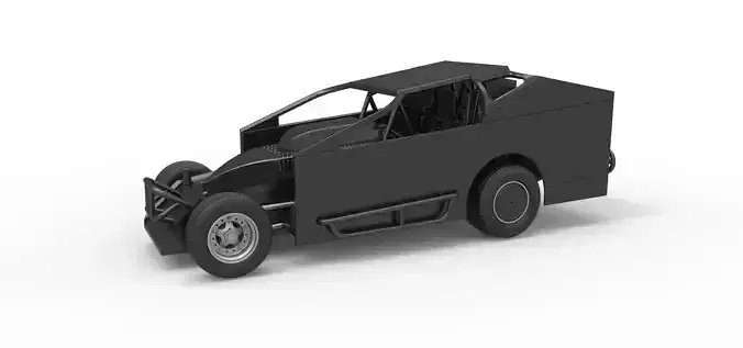 Northeast Dirt Modified stock car Scale 1 to 25 3D print model