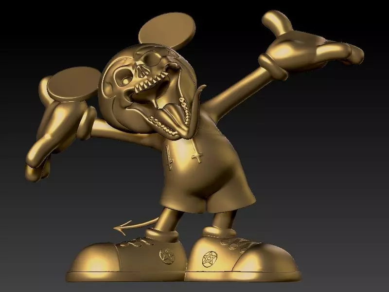monster mickey mouse HIP HOP 3D print model