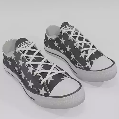 Conver All Stars Low  Black Stars