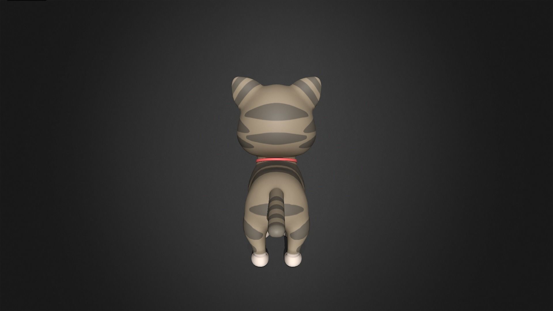 Asset - Cartoons - Animal Cat baby Rigged 3D model_8