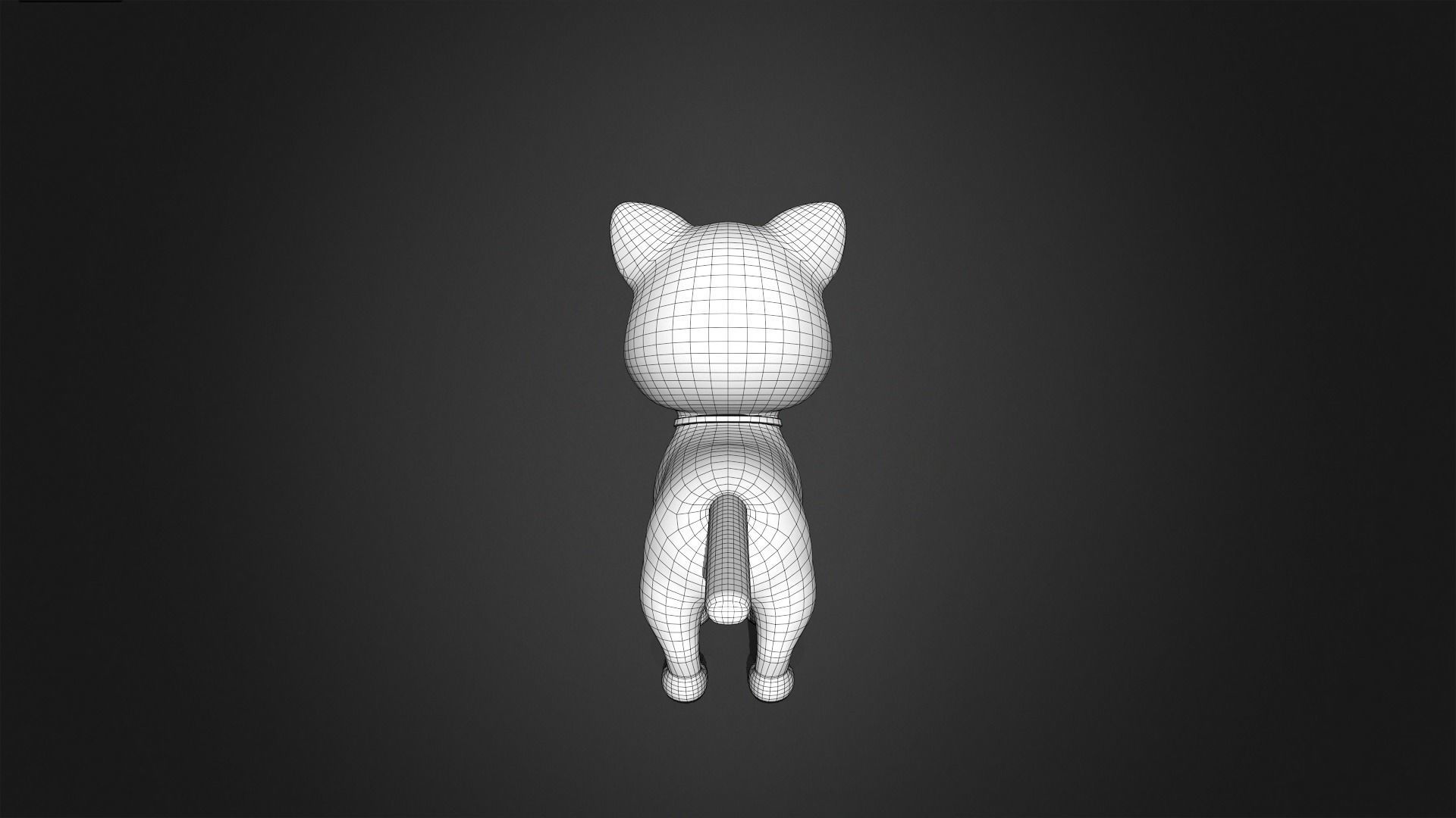 Asset - Cartoons - Animal Cat baby Rigged 3D model_9