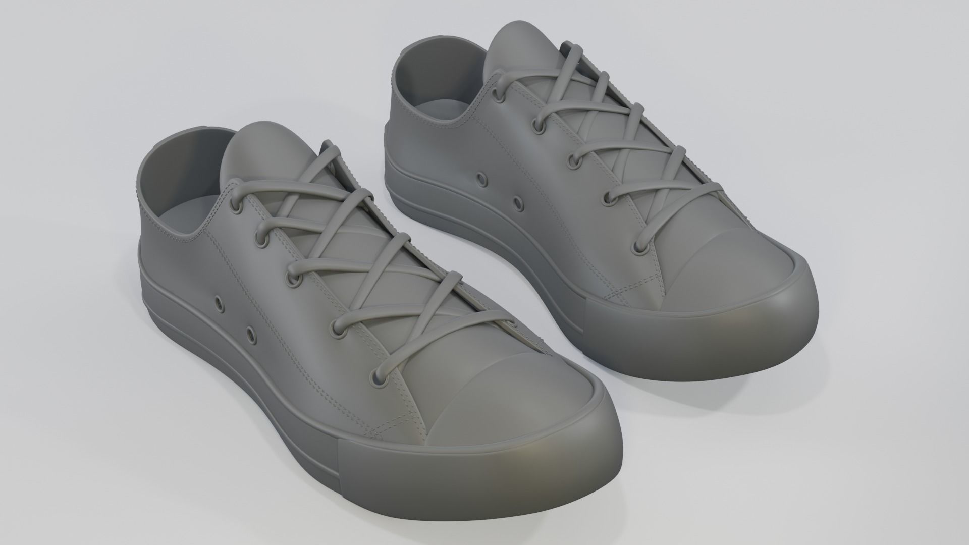 Conver All Stars Low  Brown 3D model_6