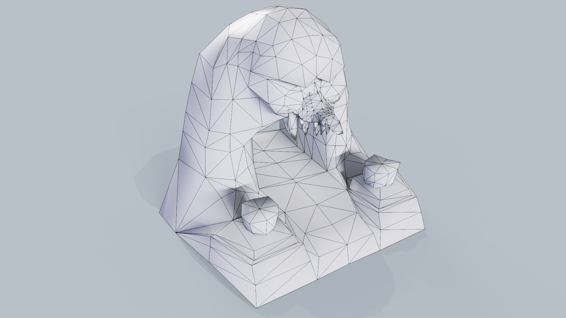 Lava Gate Low-poly 3D model_8