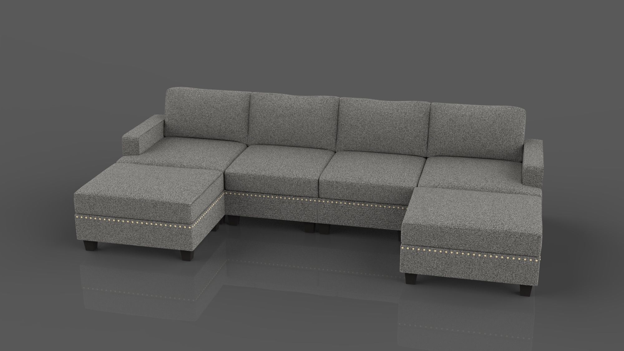 sofa set 3D model_1