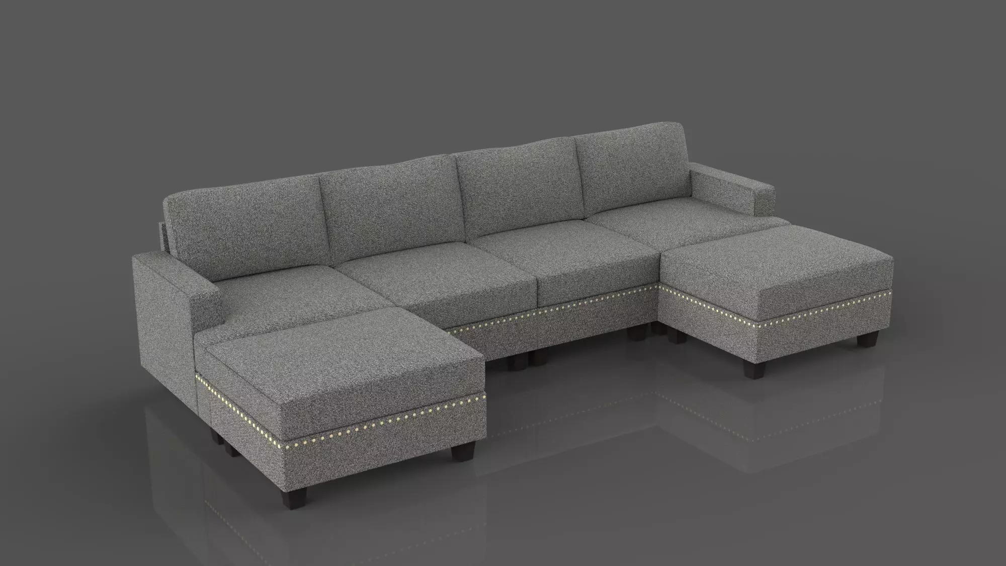 sofa set 3D model_0
