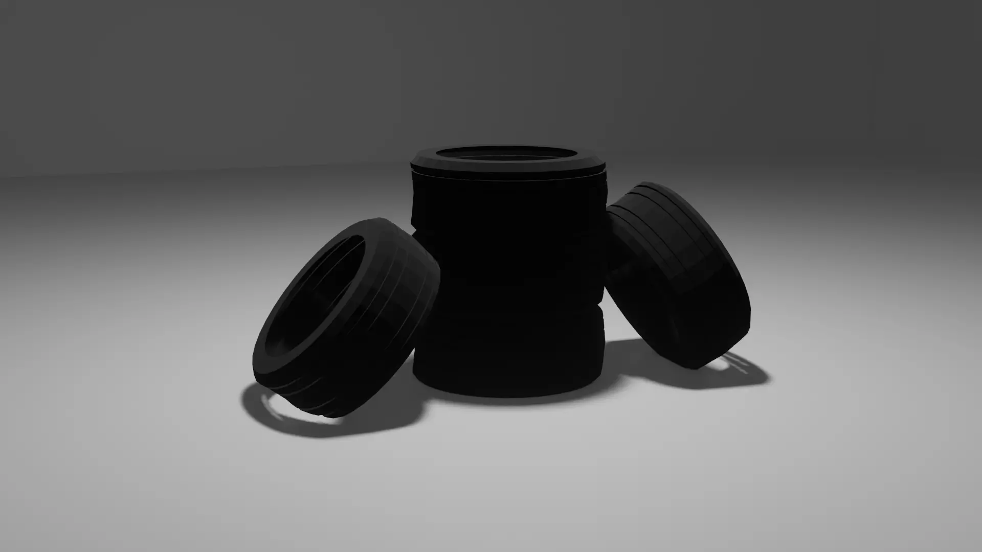 Car wheels 3d model LOWPOLY Free low-poly 3D model