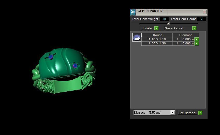 Rings 3D print model_4