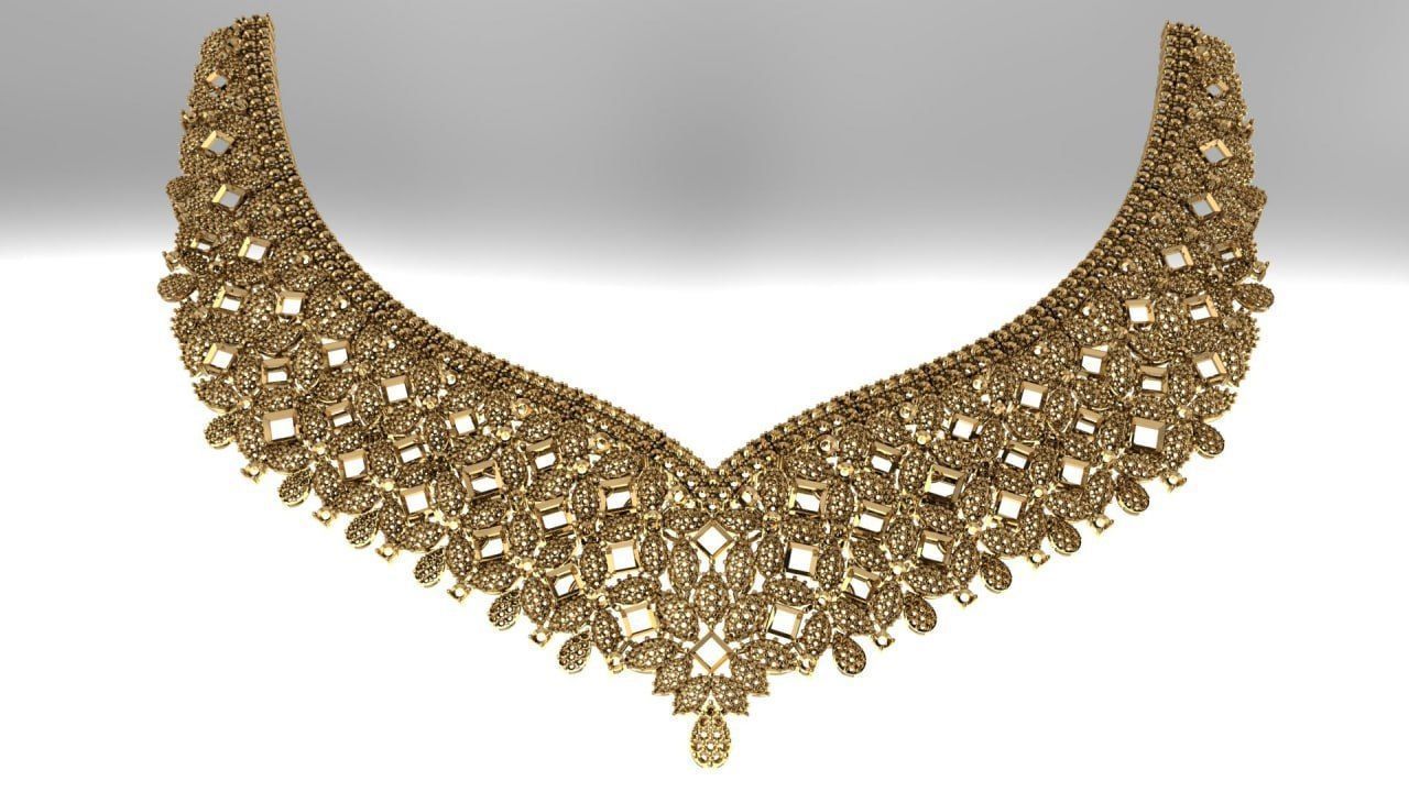 fully moveable dynamic  necklace 3D print model_2