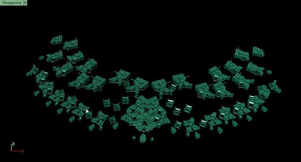 fully moveable dynamic  necklace 3D print model_6