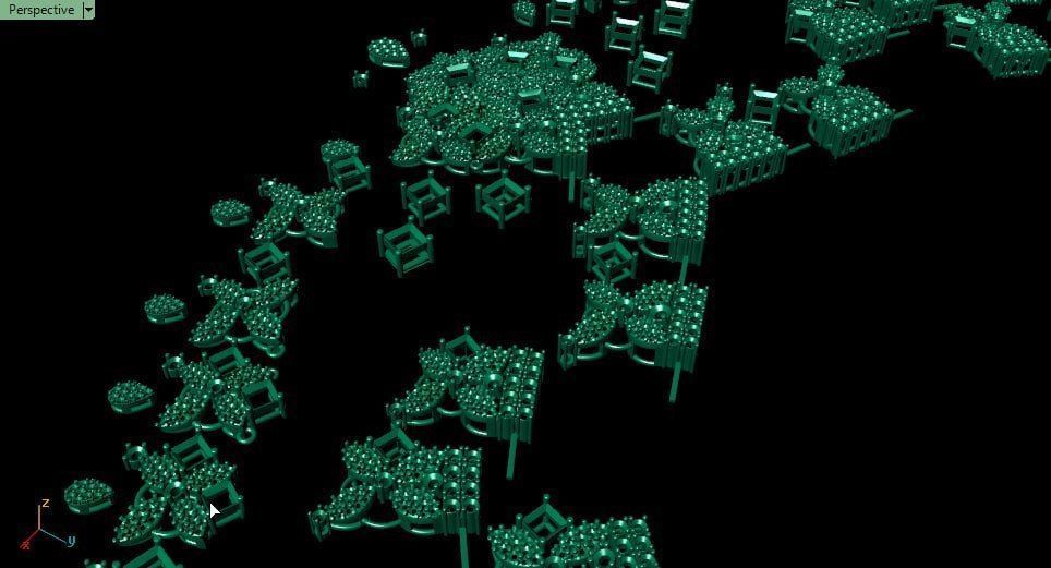 fully moveable dynamic  necklace 3D print model_7