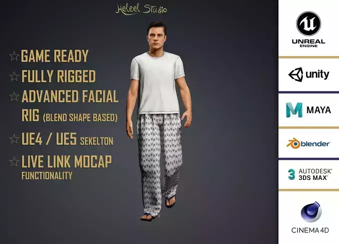High Quality Realistic Male Home Pajamas