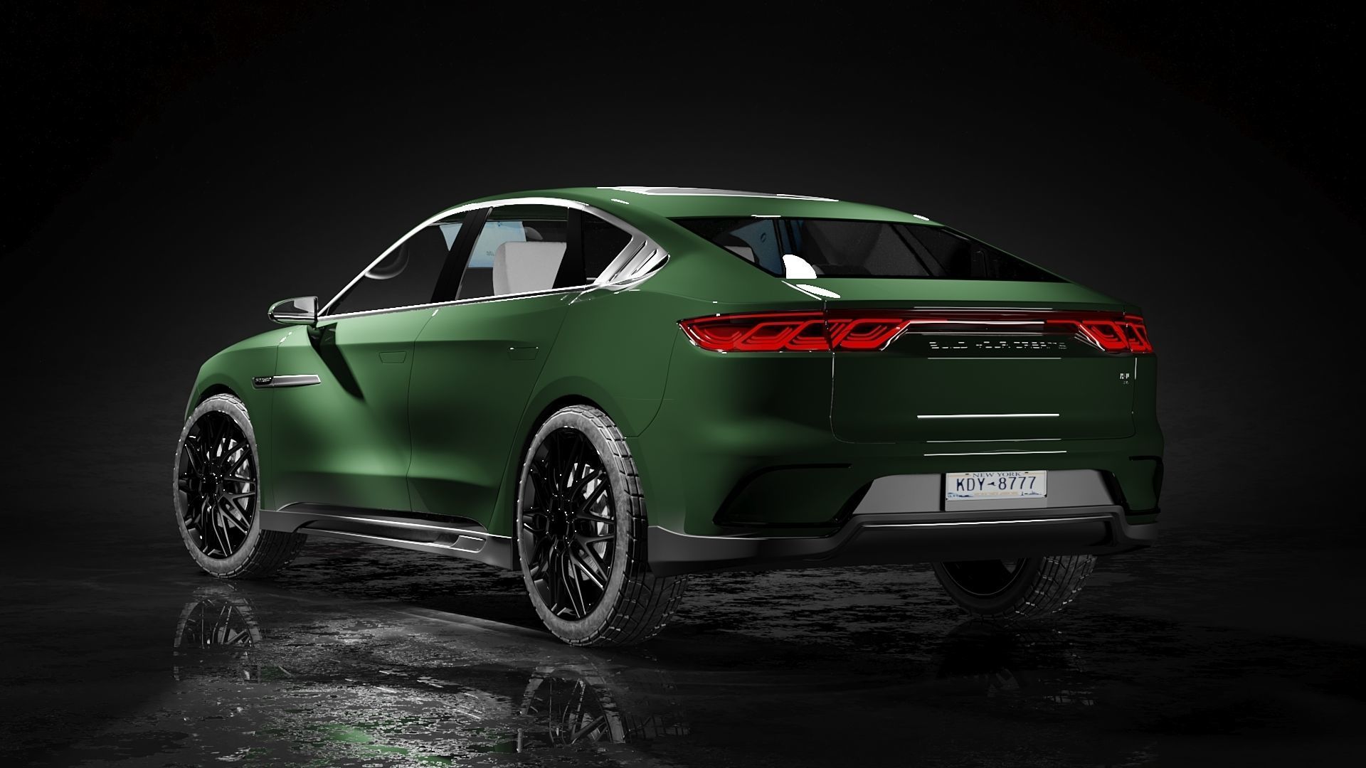 BYD han 2024 3d model Low-poly 3D model_6