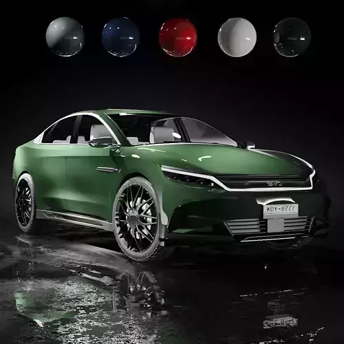 BYD han 2024 3d model