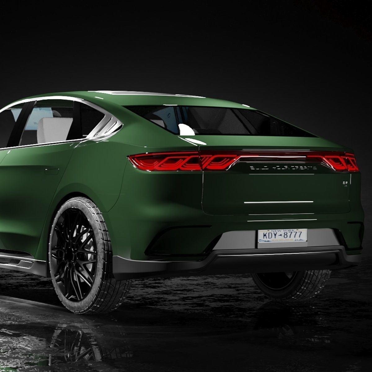 BYD han 2024 3d model Low-poly 3D model_12