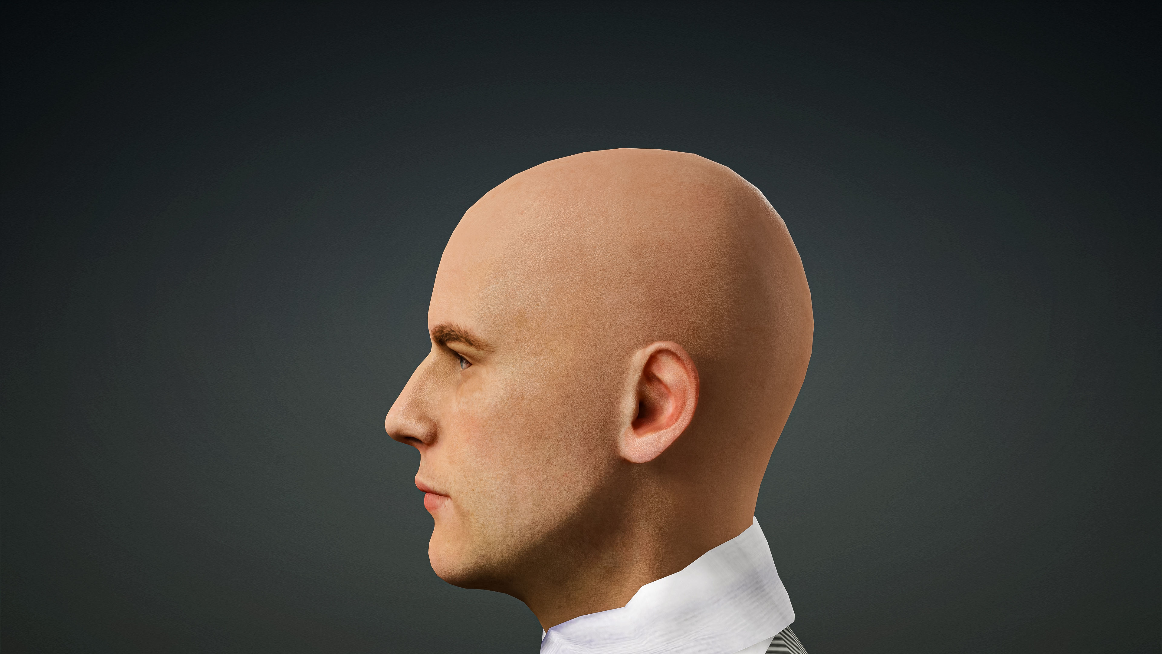 High Quality Realistic Male Black Vest Low-poly 3D model_12