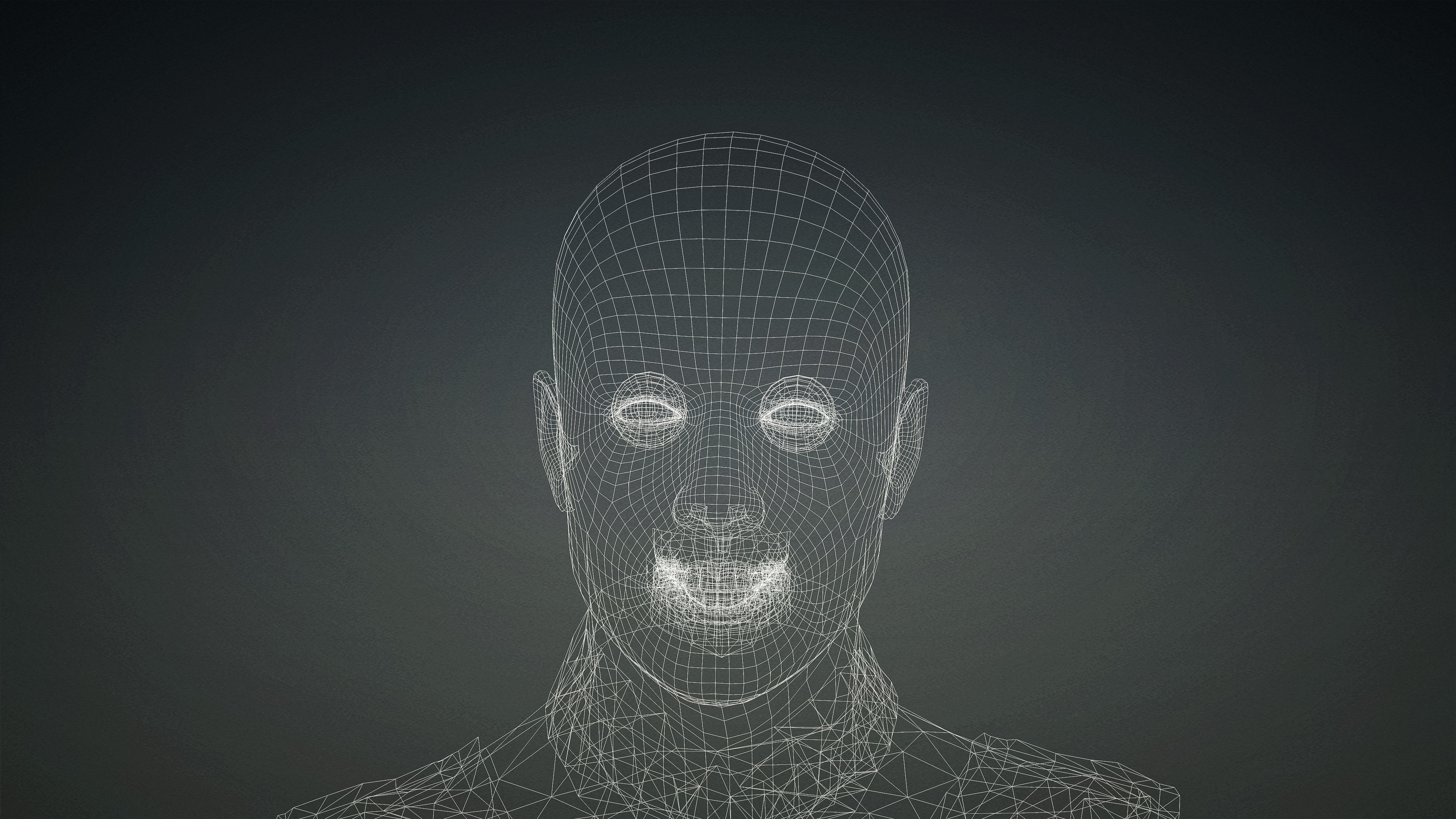 High Quality Realistic Male Black Vest Low-poly 3D model_16