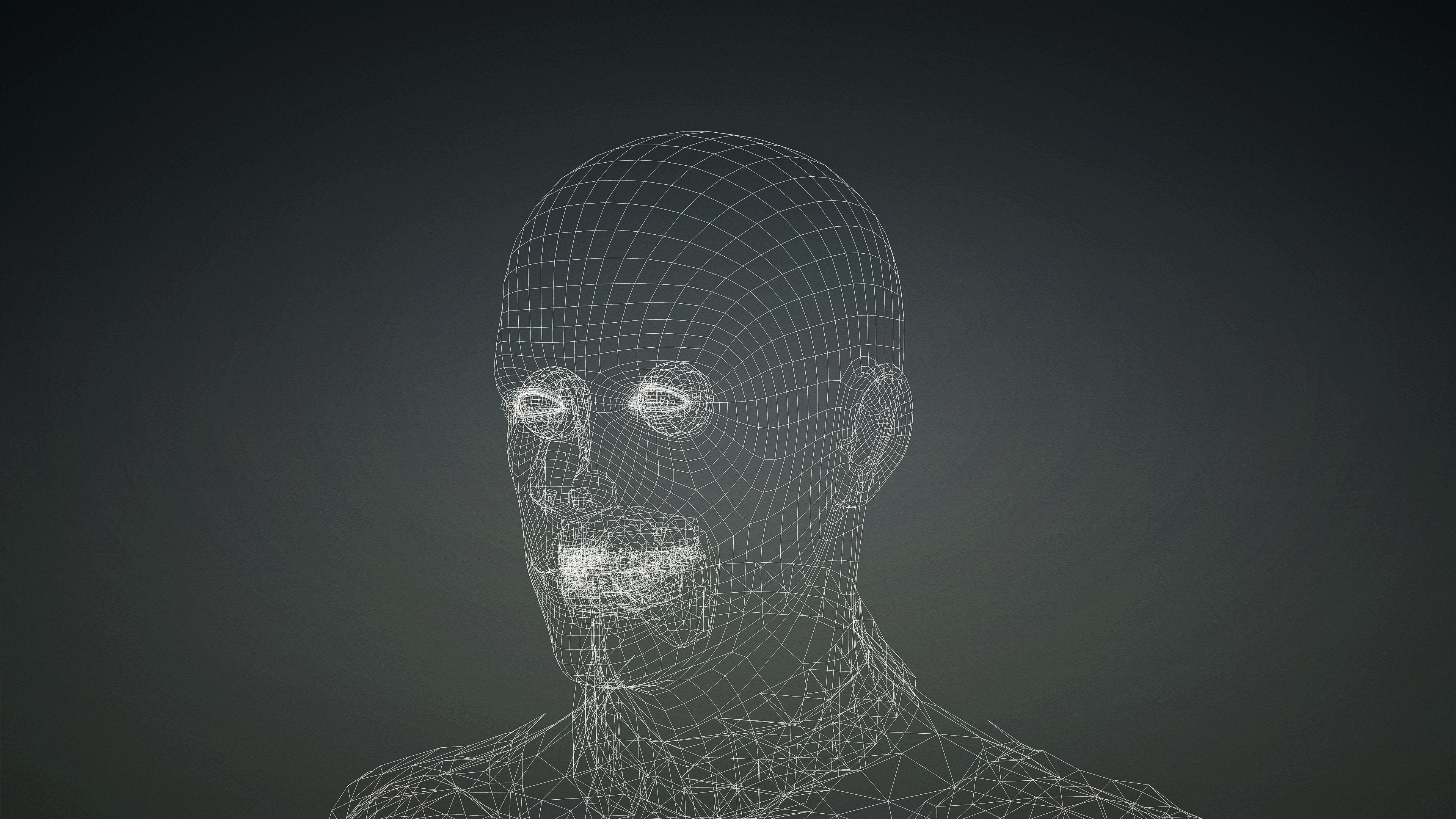 High Quality Realistic Male Black Vest Low-poly 3D model_17