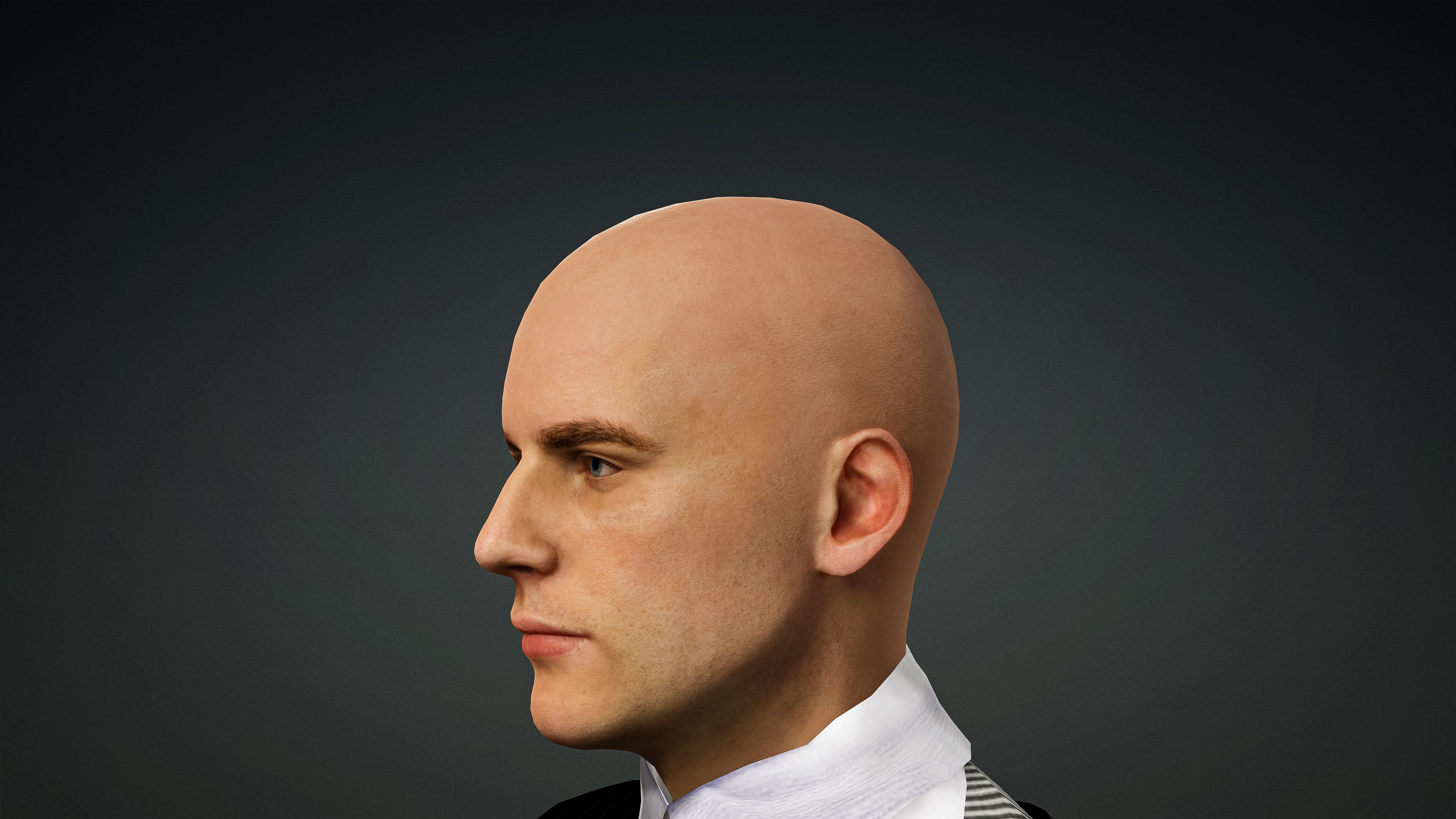 High Quality Realistic Male Black Vest Low-poly 3D model_11