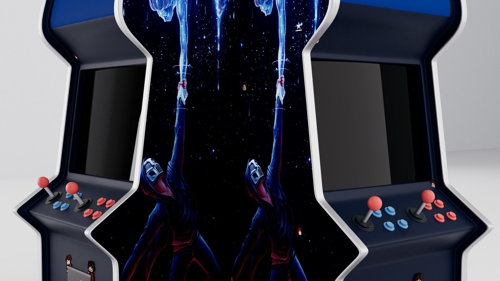 ARCADE MACHINE LOW POLY MODEL 3D Low-poly 3D model_3