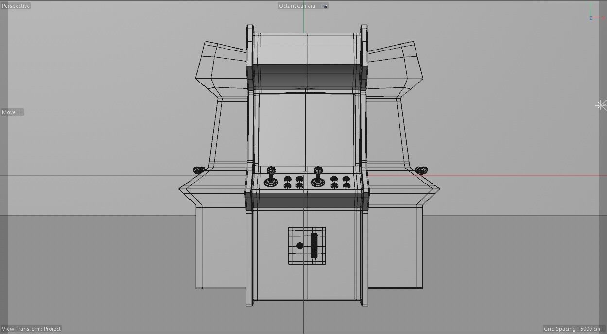 ARCADE MACHINE LOW POLY MODEL 3D Low-poly 3D model_5
