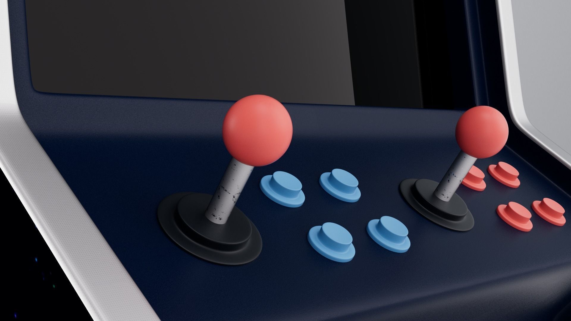 ARCADE MACHINE LOW POLY MODEL 3D Low-poly 3D model_2