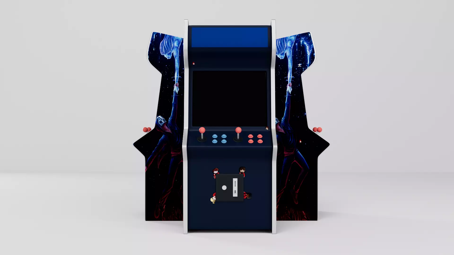 ARCADE MACHINE LOW POLY MODEL 3D Low-poly 3D model_0