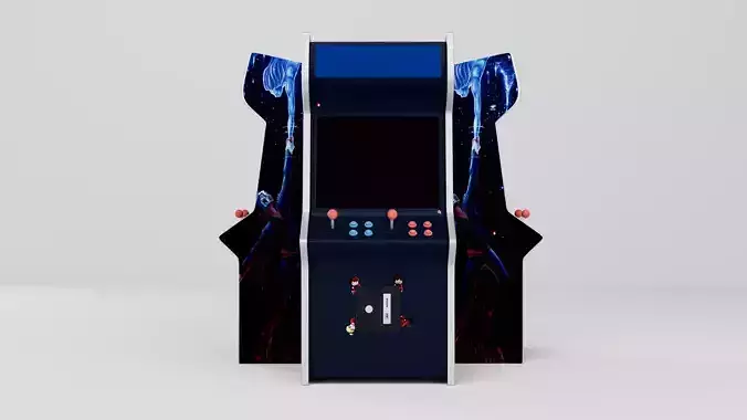 ARCADE MACHINE LOW POLY MODEL 3D Low-poly 3D model