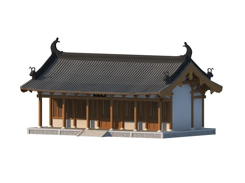 Chinese Ancient buildings 3D model_11