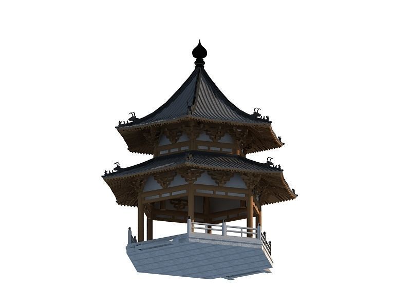 Chinese Ancient buildings 3D model_13