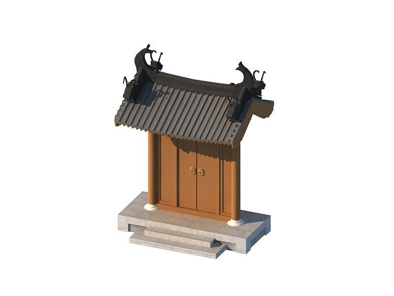 Chinese Ancient buildings 3D model_16