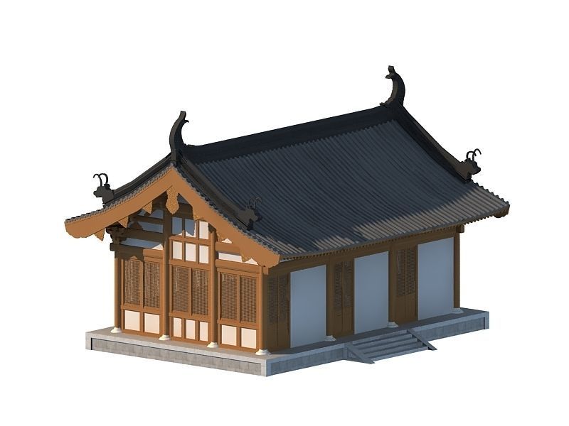 Chinese Ancient buildings 3D model_12