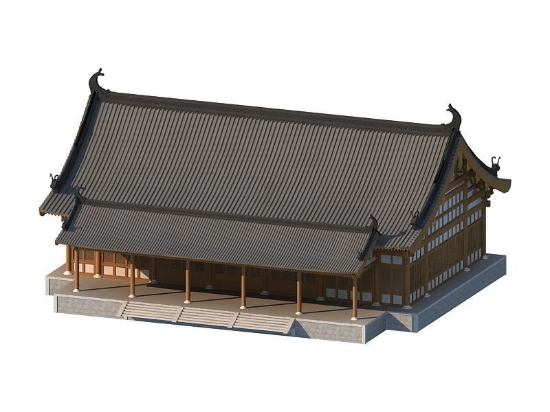 Chinese Ancient buildings 3D model_7