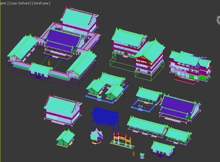 Chinese Ancient buildings 3D model_17