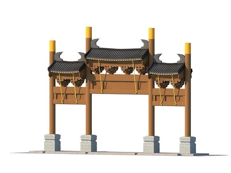 Chinese Ancient buildings 3D model_14