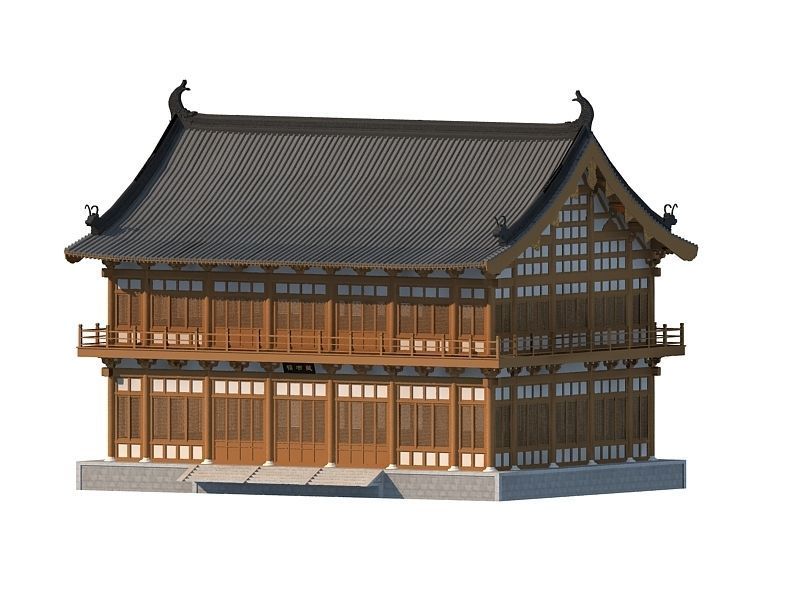 Chinese Ancient buildings 3D model_8