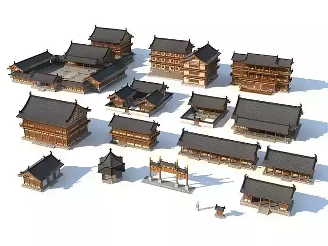 Chinese Ancient buildings 3D model
