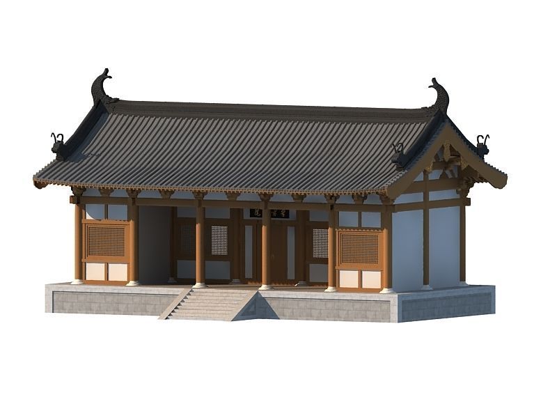 Chinese Ancient buildings 3D model_15