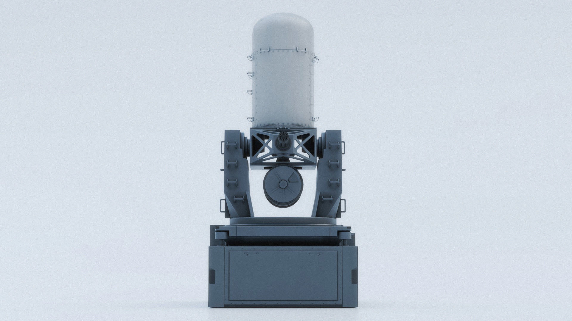 Close-in weapon system CIWS Low-poly 3D model_5