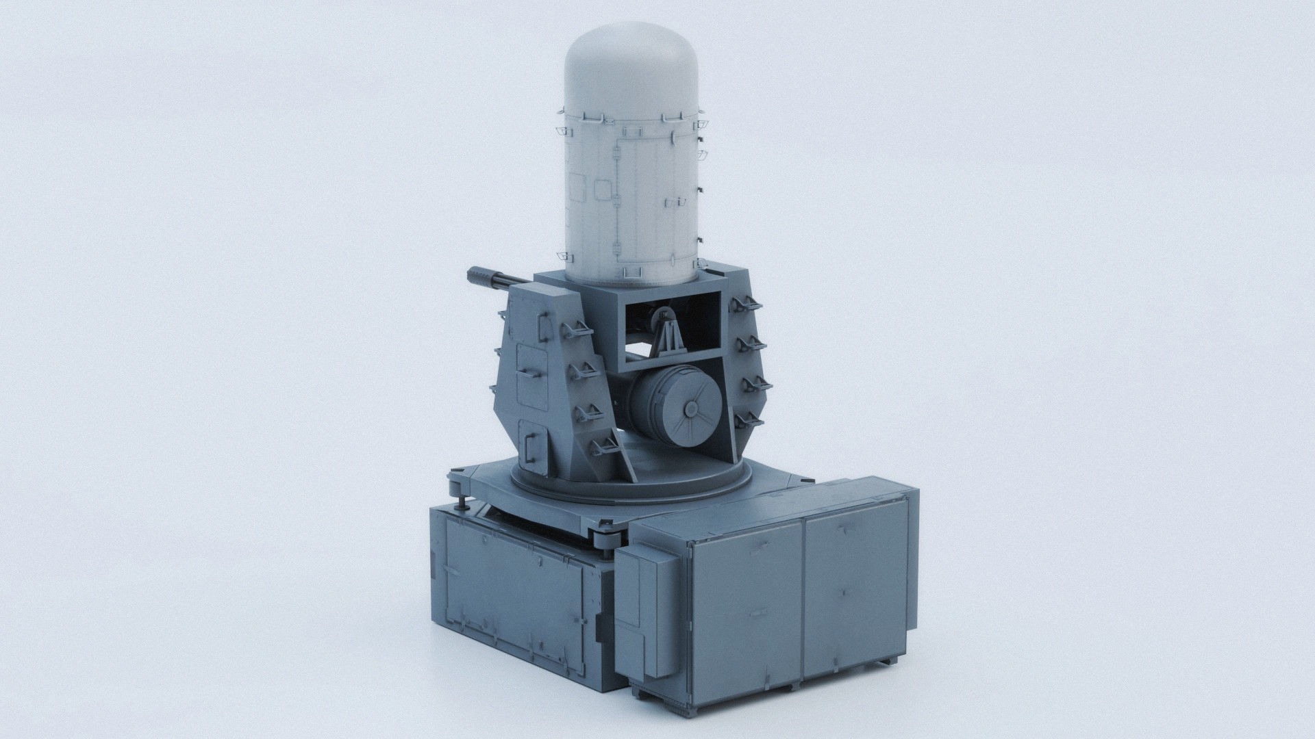 Close-in weapon system CIWS Low-poly 3D model_3