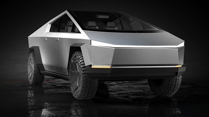 Tesla Cybertruck 3d model Low-poly 3D model