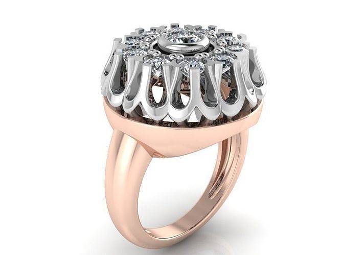 Flower Ring 2001 3D print model