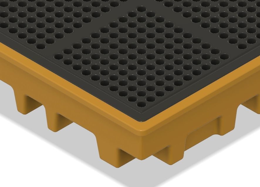 Model Railways Steel Oil Drums on Spill Pallets 3D print model_13