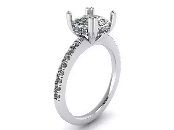 Cushion Cut Diamond Ring 2007