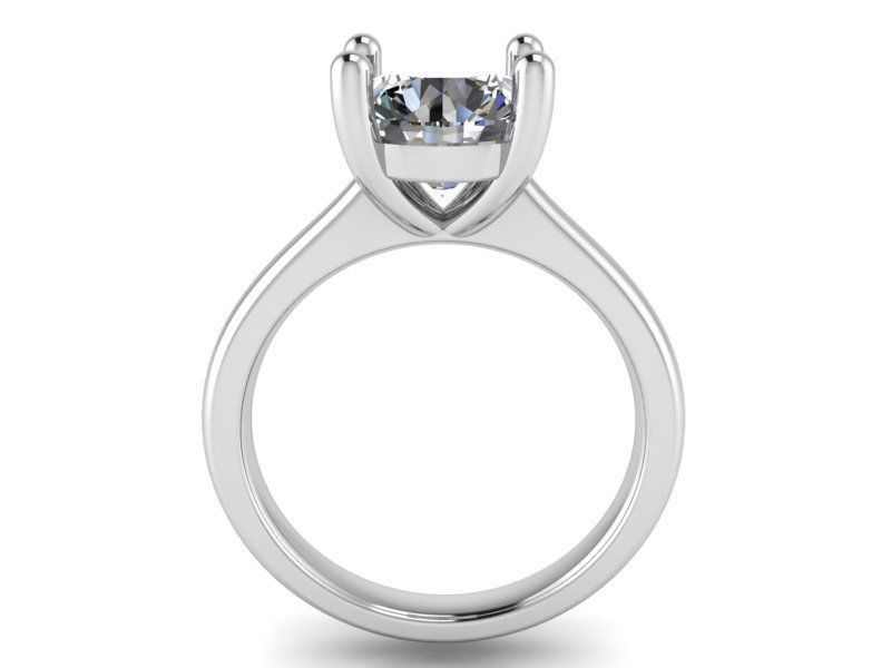 Round Diamond Solitaire Ring 2008 3D print model_2