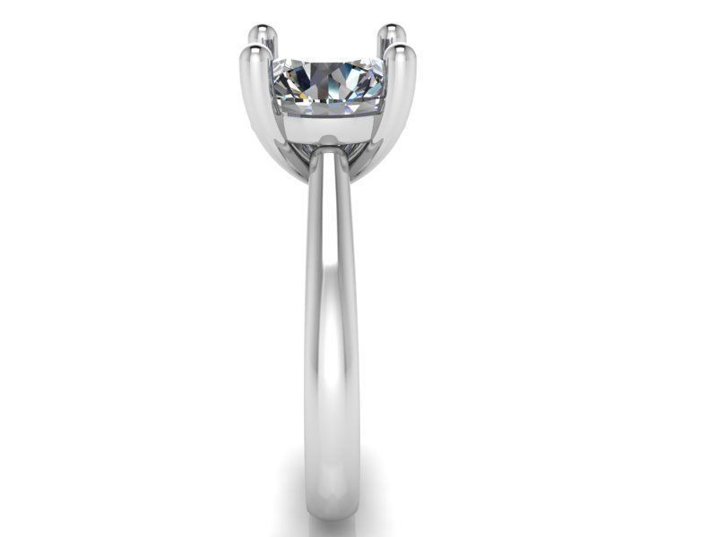 Round Diamond Solitaire Ring 2008 3D print model_3